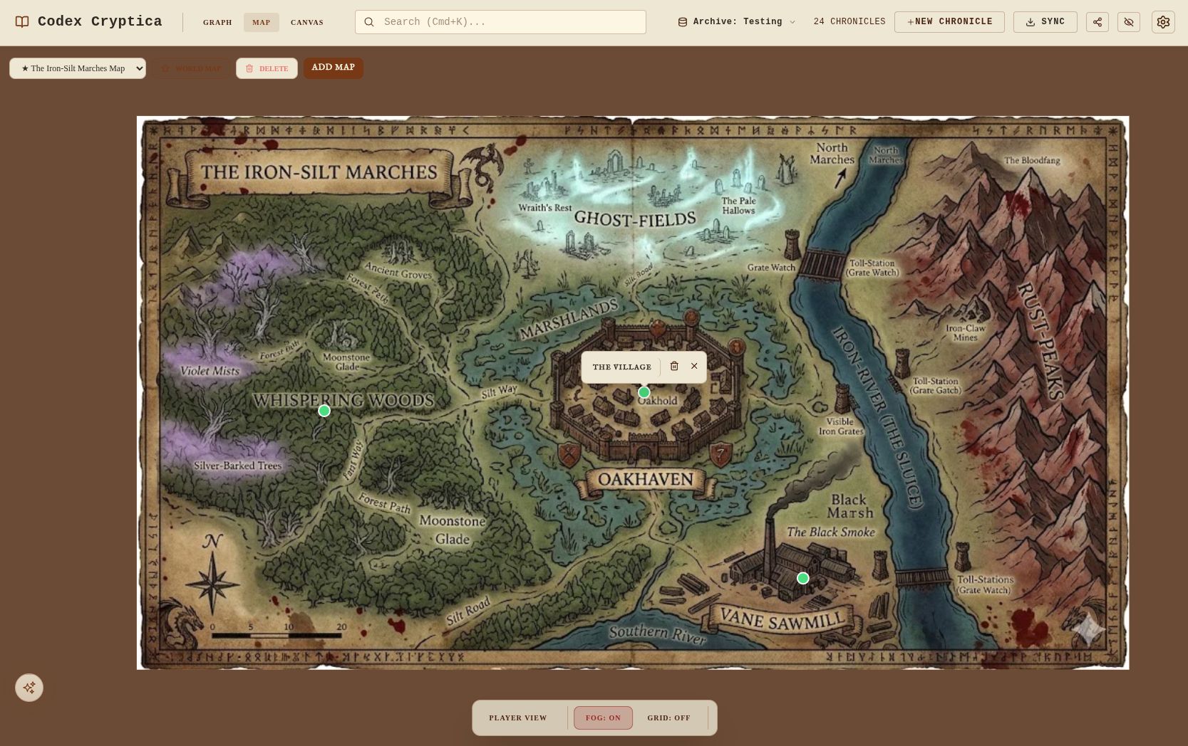 Tactical Map Interface