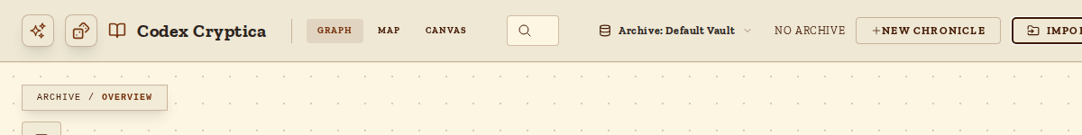 Archive Controls and Import Button