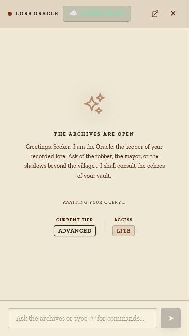 Lore Oracle Interface
