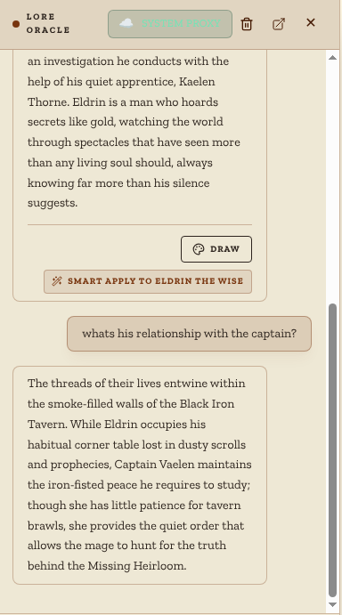 Conversing with the Oracle